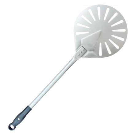 Łopata do pizzy okrągła, perforowana - dł. 53 cm