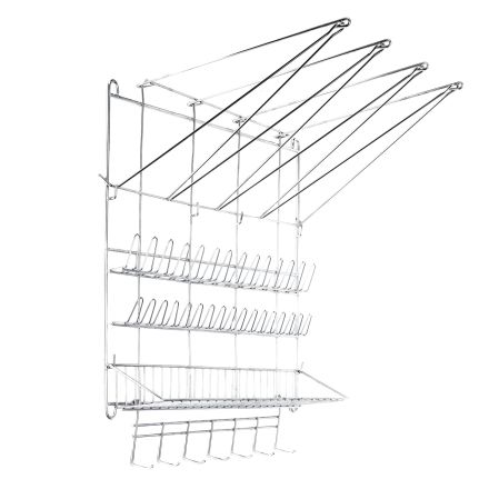 Wall rack for pastry bags and noozles