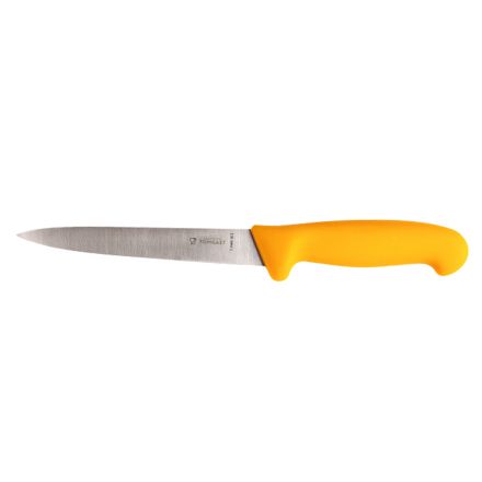 Filet knife with flexibile blade, 16 cm length, yellow TOM-GAST