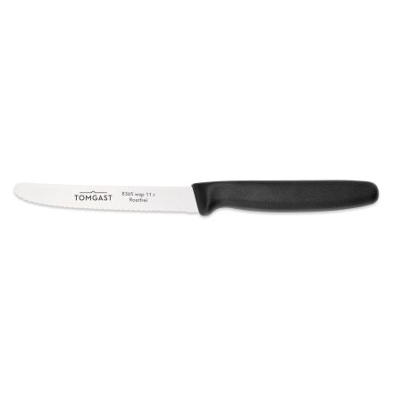 All-purpose knife, 11 cm length, black TOM-GAST