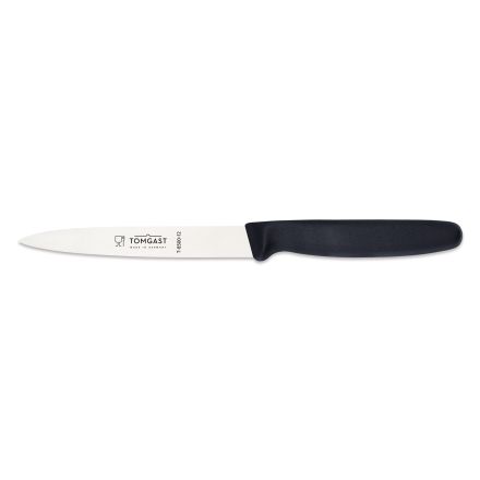 All-purpose knife, 12 cm length, black TOM-GAST