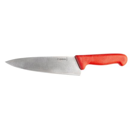 Nóż szefa kuchni dł. 26 cm czerwony - TOMGAST