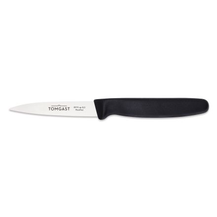 All-purpose knife, 8 cm length, black TOM-GAST
