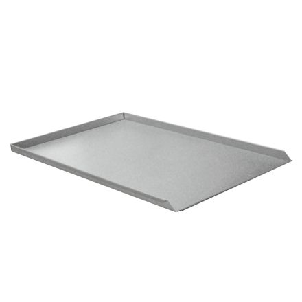 Baking tray, 3 rant, straight edges 1,5 mm, aluminum