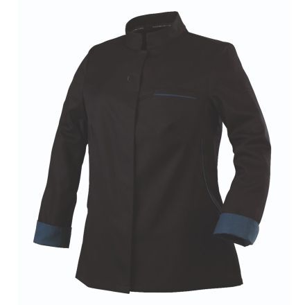 Chef's jacket long sleeve black size L ESCALE - ROBUR