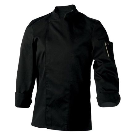 Bluza kucharska czarna, długi rękaw rozm. L NERO - ROBUR