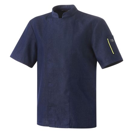 Jeans apron, short-sleeved L Nero line ROBUR 