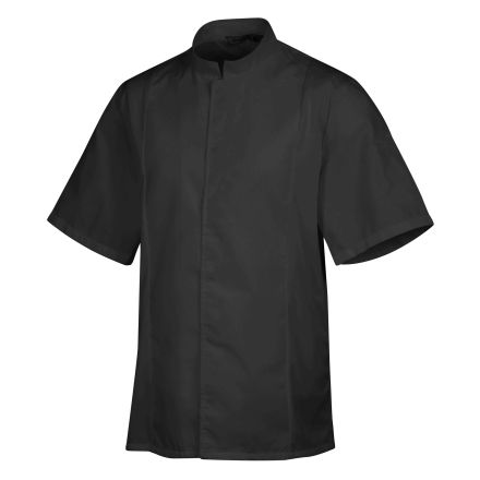 Black apron, short-sleeved XL Siaka line ROBUR 