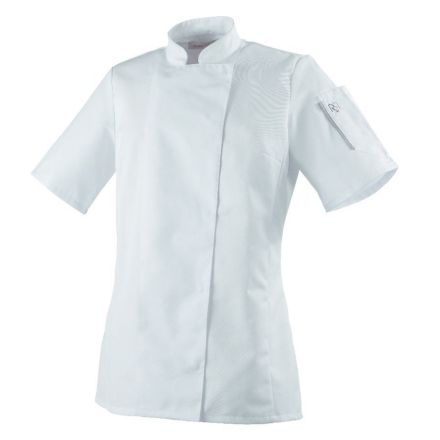 Unera, white jacket, short sleeves, size L - ROBUR