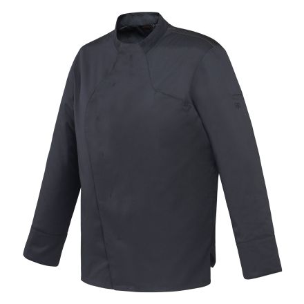 Bluza kucharska czarna, długi rękaw rozm. XL VADOR - ROBUR