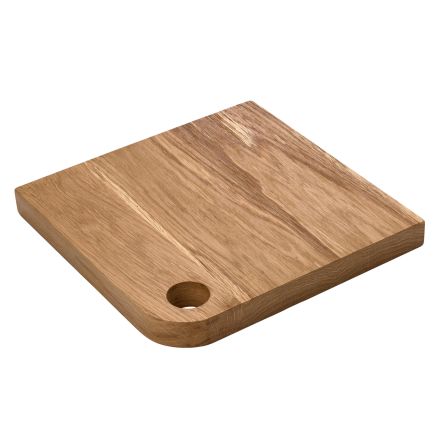 Oak board with a hole 26x26x2,5 cm SIMPLE  VERLO