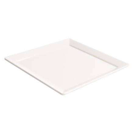 Melamine square plate 10 x 10 cm white VERLO
