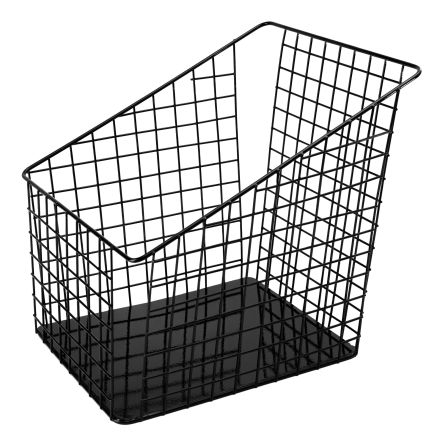 Baguette basket, black steel - VERLO