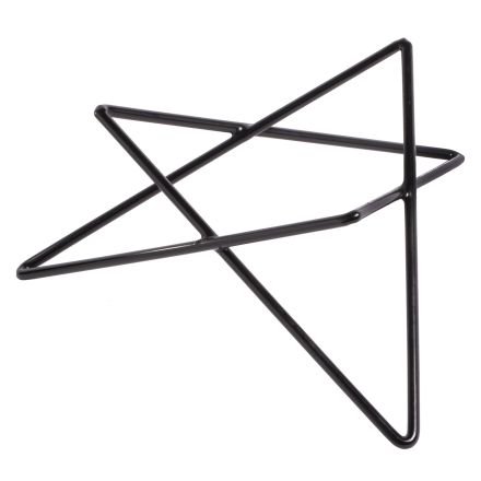 Podstawa bufetowa Gwiazda wys. 10 cm czarna - VERLO