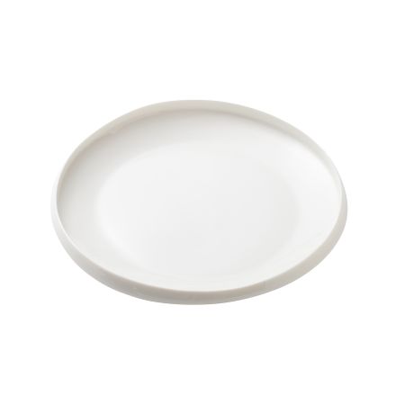Talerz płaski gourmet 25 cm kość słoniowa ETER CLOUD - VERLO