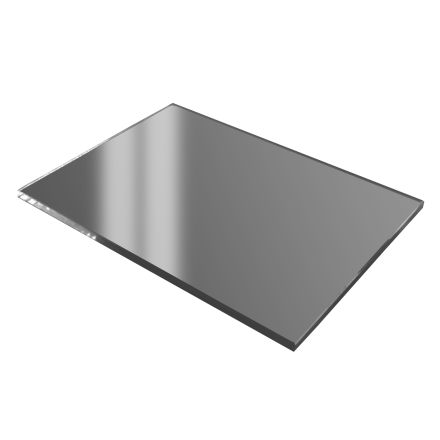 Glass plate, 17,5 X 32,5 cm, toughened, blacken glass TROPOS VERLO