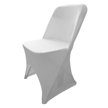 Krzesło cateringowe z białym pokrowcem - VERLO