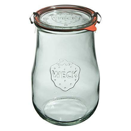 Jar TULIP 1750 ml with lid, seal , 2 clamps - pack. 4 szt - WECK