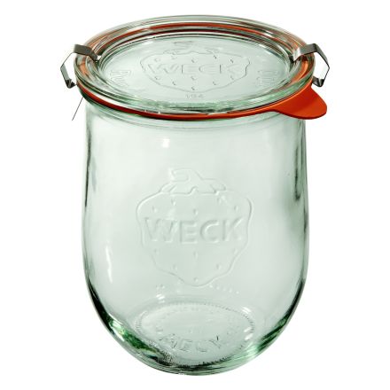 Jar TULIP 1062 ml with lid , seal , 2 clamps - pack. 6 pcs - WECK