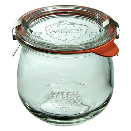Jar TULIP 370 ml with lid , seal , 2 clamps - pack. 6 pcs - WECK