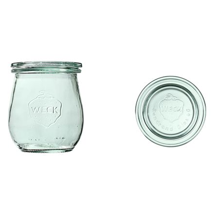 Jar TULIP 220 ml with lid - pack. 12 pcs - WECK