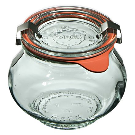 Jar SCHMUCK 220 ml with lid , seal , 2 clamps - pack. 12 pcs - WECK
