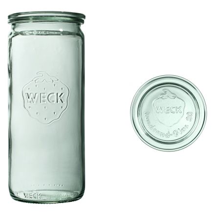Jar ZYLINDER 1040 ml with lid - pack. 6 pcs - WECK