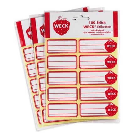 Weck labels 100 pcs - WECK