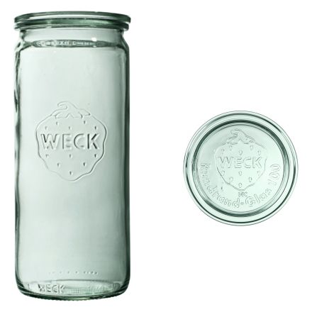 Jar ZYLINDER 1590 ml with lid - pack. 6 pcs - WECK