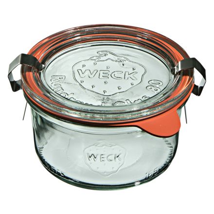 Jar STURZ 165 ml with lid , seal , 2 clamps - pack. 12 pcs - WECK