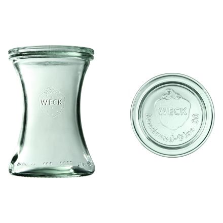 Jar DELI 370 m ml with lid - pack. 6 pcs - WECK